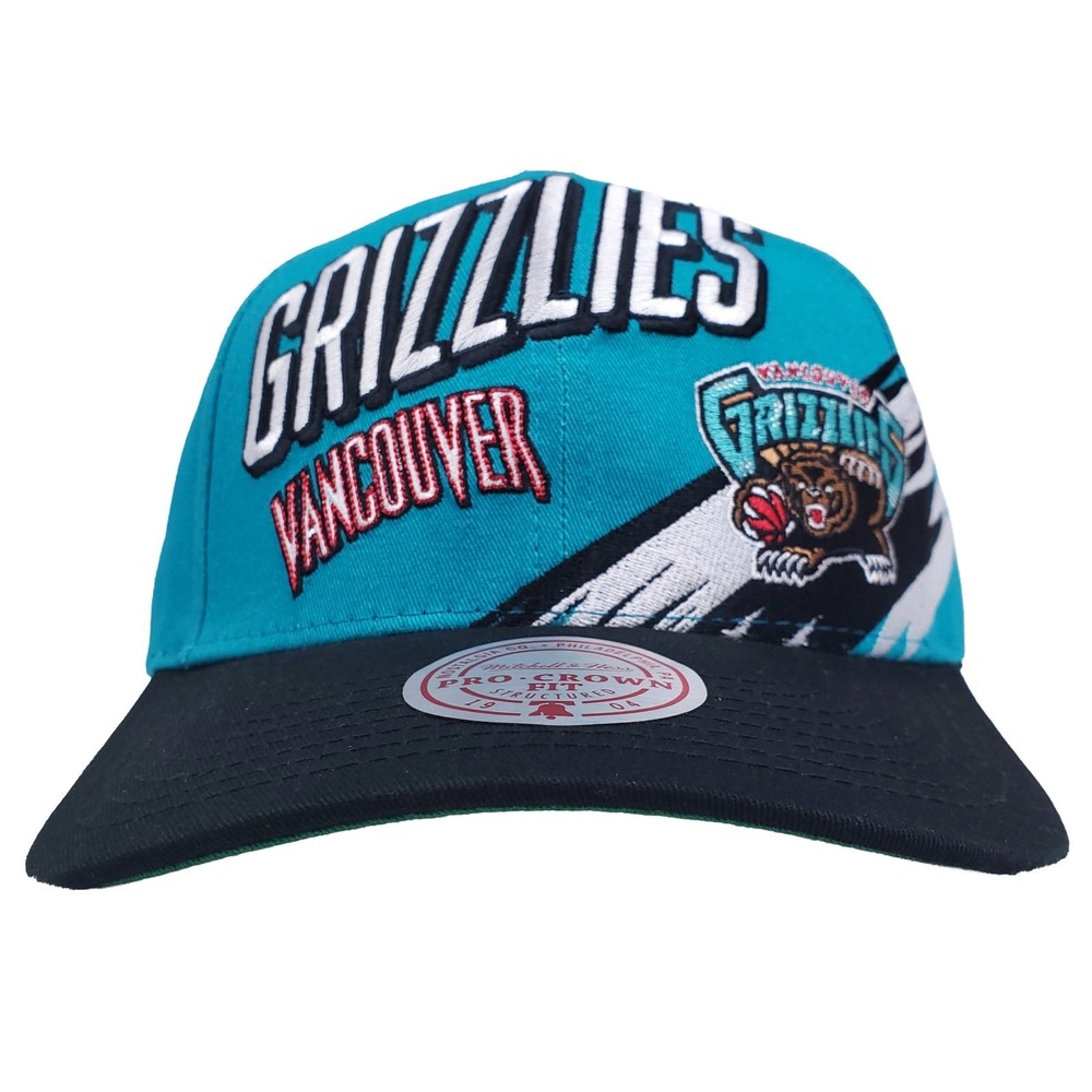 Vancouver Grizzlies Mitchell & Ness NBA Pro Fit Snapback Hat Cap 3D Logo NWT